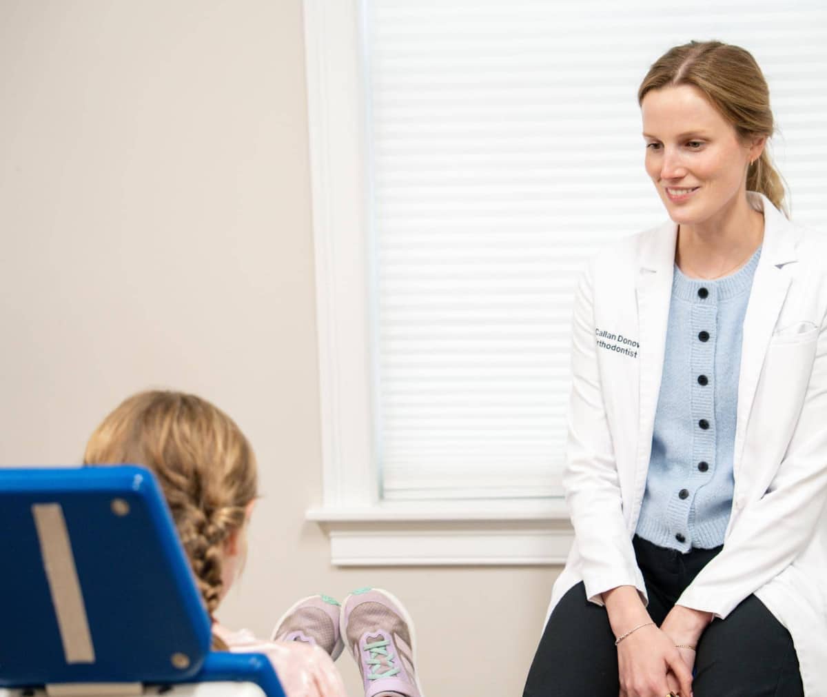 young patient smiling during orthodontic consultation
